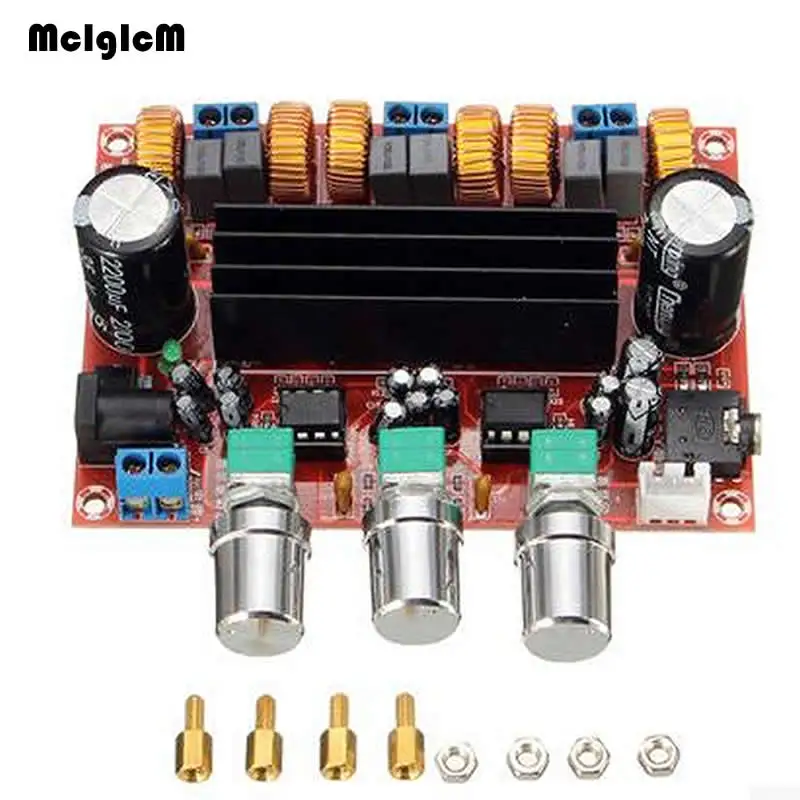 TPA3116D2 цифровой сабвуфер усилитель доска DC12V-24V 2x50 Вт 100 XH-M139 2,1 канальный цифровой Мощность усилитель набор «сделай сам» для аудио