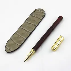 Роскошная Шариковая ручка высокого качества Деловые деревянные шариковые ручки для школьных офисных принадлежностей Карандаш сумка