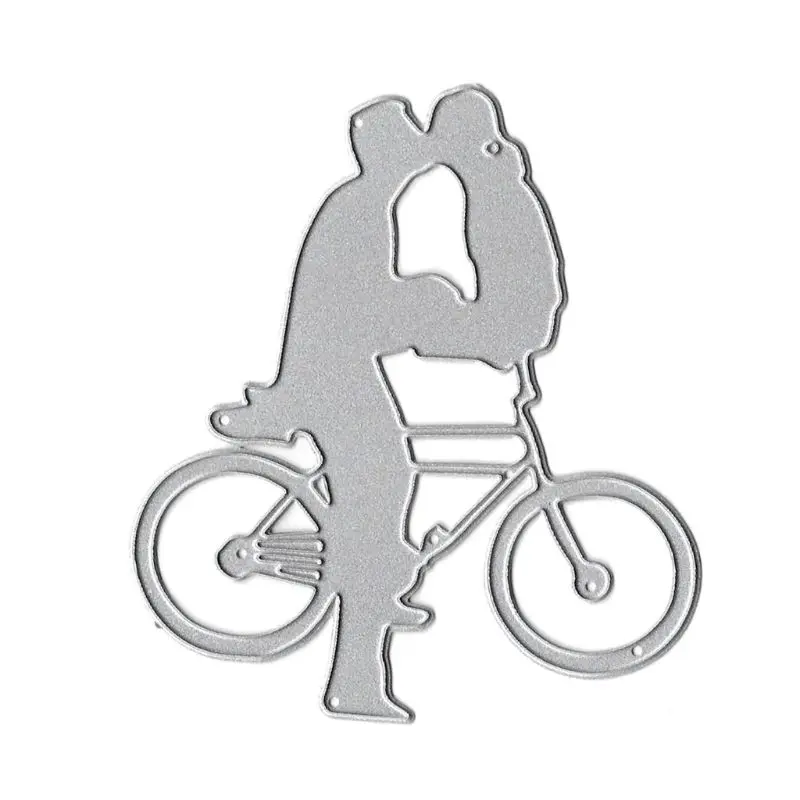 

Bicycle Kiss Metal Cutting Dies Stencil DIY Scrapbooking Album Stamp Paper Card Embossing Crafts Decor