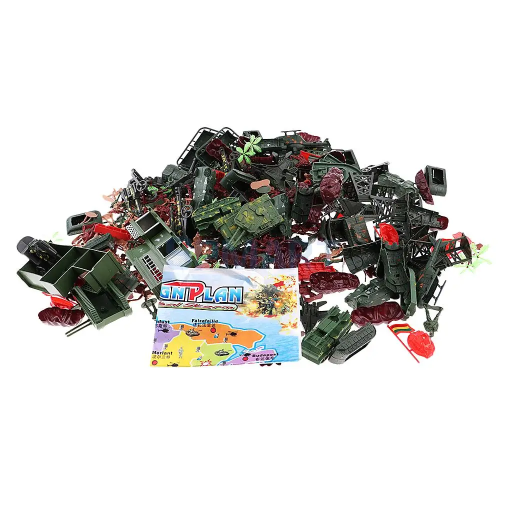 

610pcs/set Soldier Action Figures Playset War Game Miniature Model Kids Gift