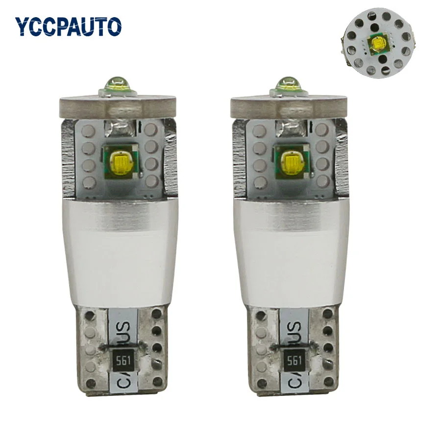 

Gfoloza T10 CANBUS White Backup Reverse Map Dome Light Sourcing NO ERROR LED Upgrade DRL W5W 9W High Power 2pcs