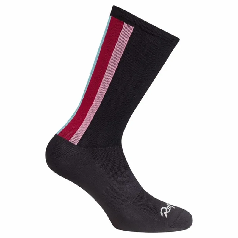 GIRO-COMPRESSPION, мужские носки для велоспорта, высокая эластичность, мягкие спортивные носки, дезодорирующие, дышащие, Компрессионные носки - Цвет: black