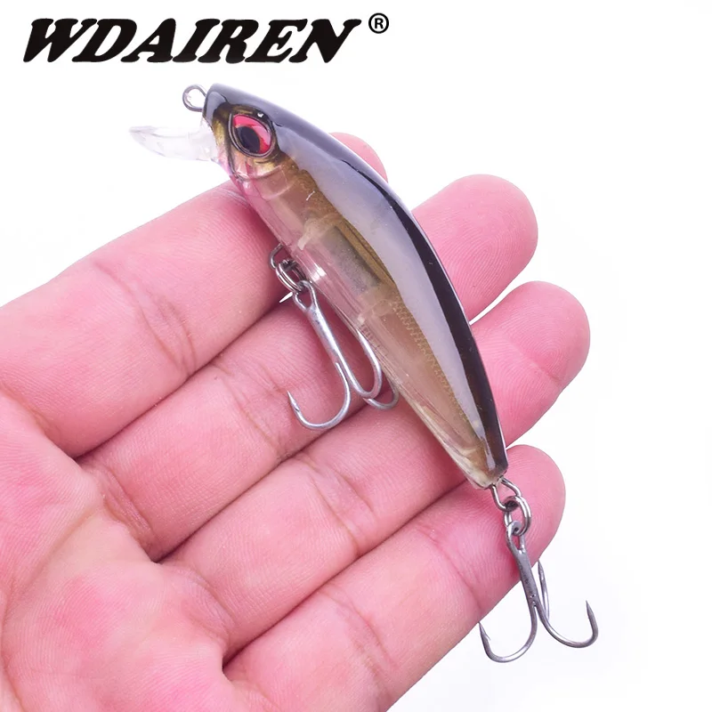 1 قطعة مضيئة الصيد إغراء 7 سنتيمتر 11.5g الليزر أسماك الاصطناعي الطعم الثابت الغوص Crankbait Wobblers السحر الصيد معالجة WD-463