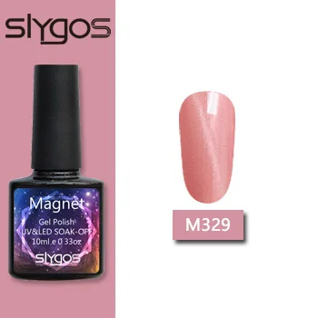 SLYGOS 10 мл Шарм голый розовый 3D Гель-лак драгоценный кошачий глаз УФ-Гель-лак Полупостоянный впитывающий УФ-лампа магнит для гель-лака - Цвет: M329