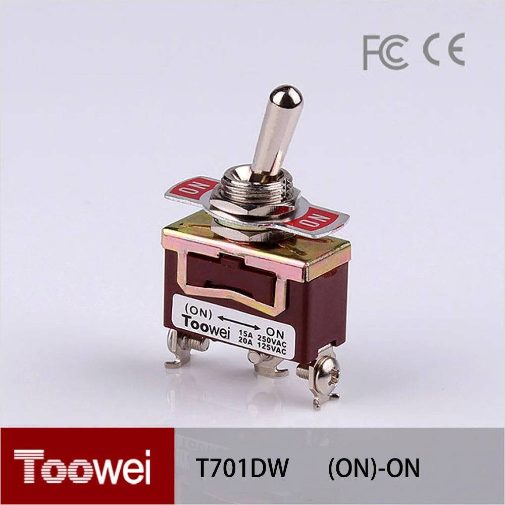toowei 3P ON (ON) momentary toggle switch(screw terminal) T701DW black
