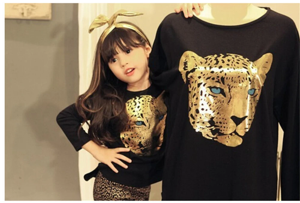 Комплект для маленьких девочек из 2 предметов: топ с длинными рукавами и леопардовые леггинсы осенняя одежда для девочек детские комплекты детский хлопковый костюм на возраст 2-12 лет