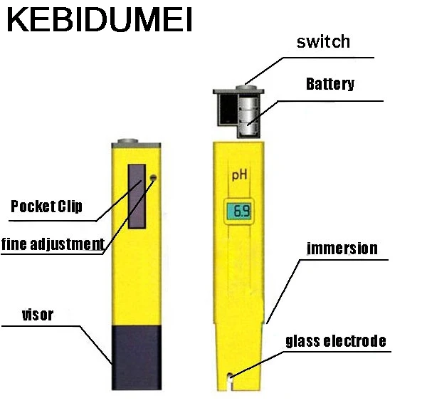 Цифровой рН-метр тестер кислотности воды ручка цифровой тестер кислотности рН-метр воды в бассейне аквариум портативный измеритель кислоты Карманный рН-метр