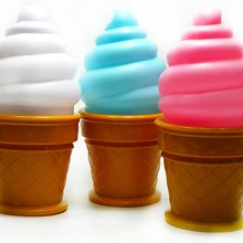 Новинка, лампа для мороженого, светодиодный светильник, привлекательный ночник для детей, детская настольная Светодиодная лампа в форме конуса, декор для спальни