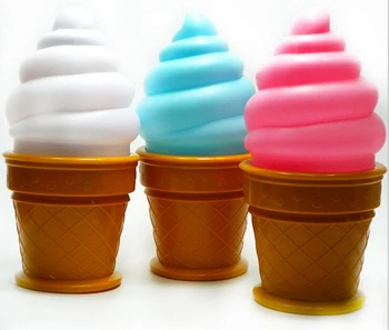 

Novelty Ice Cream Lamp Led Lamp attractive Night Light for Children kids Cone Shaped Desk Table LED Lamp Bedroom Decor Lights