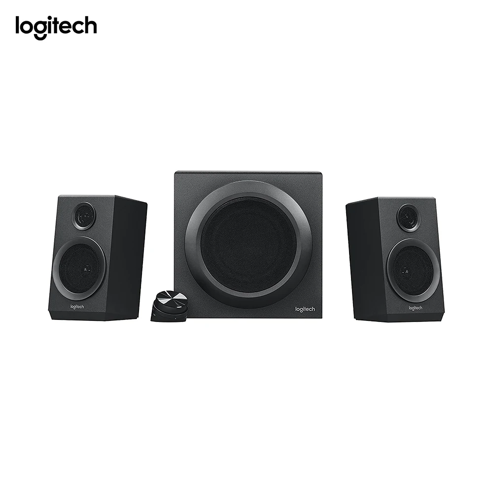 

Logitech Z333 2.1 Speakers Easy-access Volume Control Headphone Jack PC Mobile Device TV DVD/Blueray Player Game Console Compate