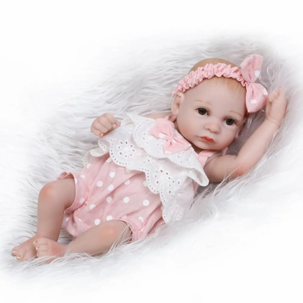 10 дюймов Реалистичная кукла-новорожденный игрушки куклы Reborn Baby Doll всего тела мягкого силикона виниловые безопасности игрушечный олень