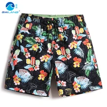 Купальный костюм для мужчин, купальный костюм, Шорты для плавания, Гавайские быстросохнущие пляжные шорты с принтом, купальник, сетчатый, дышащий