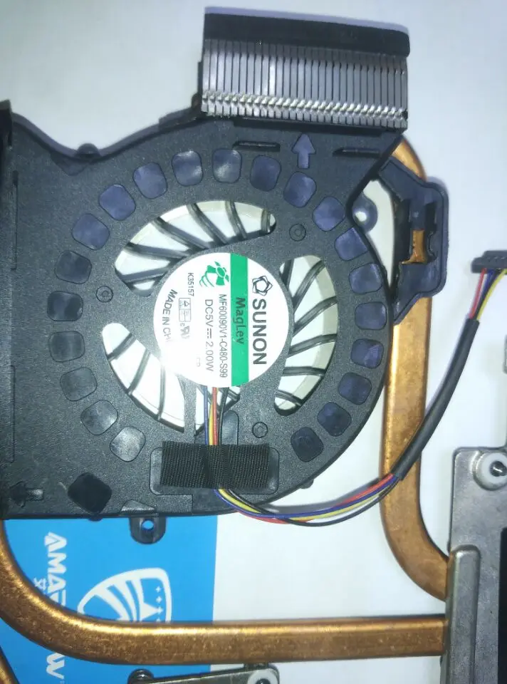 Оригинальный Для HP DV6 6000 DV7 охлаждения радиатора с вентилятором 650797 001 665309 665278