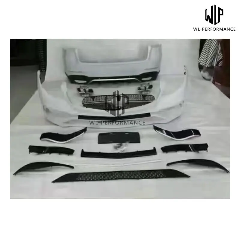GLC200 260 300 PP Неокрашенный комплект кузова автомобиля передний и задний бампер