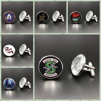 

2019HOT! Arrival In The Valley Mens Cufflinks Valley Jewelry Glass Dome Silver Cufflinks Handmade Mens Gifts