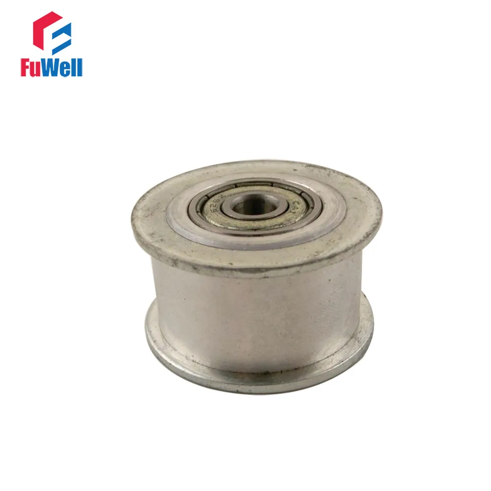 Timing Belt Pulley Timing Pulley Belt Pulley HTD5M 20T Timing Idler Pulley 16/21/27mm Belt Width Bearing Idler Gear Pulley Without Teeth 5/6/7/8/10/12/15mm Bore Idle