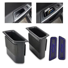 beler 2pcs Black Rear Door Container Armrest storage box For VOLVO XC60 2008 2009 2010 2011 2012 2013 2014 2015 High Quality