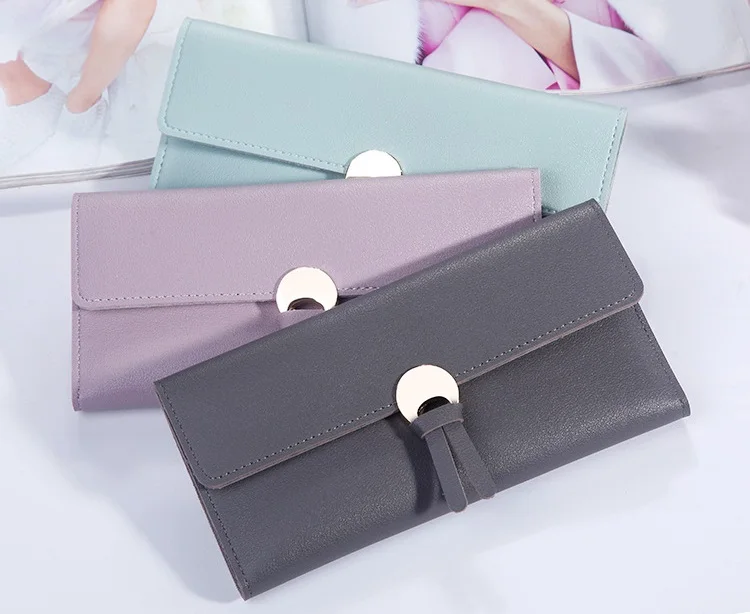 MJ Women’s Wallets Women Fashion Leather Wallet Leisure Clutch Ladies Bag Long Purses Card Holder Wallet Money Bag (35)