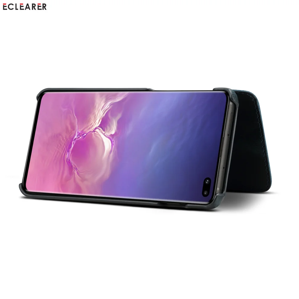 Прочный чехол из натуральной кожи для samsung Galaxy S10/S10e/S10 Plus, роскошный первоклассный кожаный флип-чехол, сумка