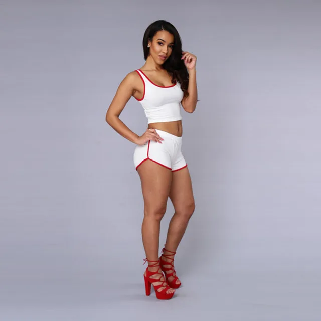2Pcs/set Summer Fitness Vest Shorts Sports Suit For Yoga Runing Training Exercise Jogging Sportswear Sweatshirts Tracksuit