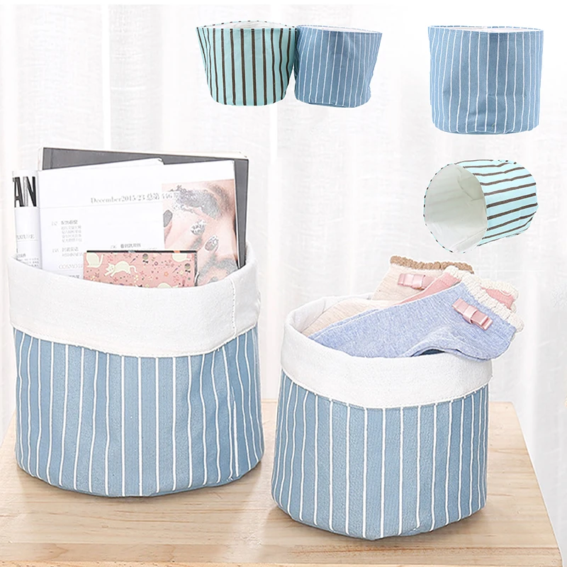 

WHISM Folding Waterproof Storage Baskets Washing Clothes Storage Box Cosmetic Laundry Organizer Toys Storage Barrels Home Hamper