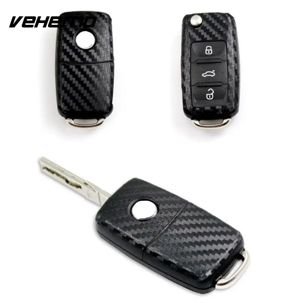 Carbon Auto Key Sticker Car Key Sticker Car Accessories Car Remote