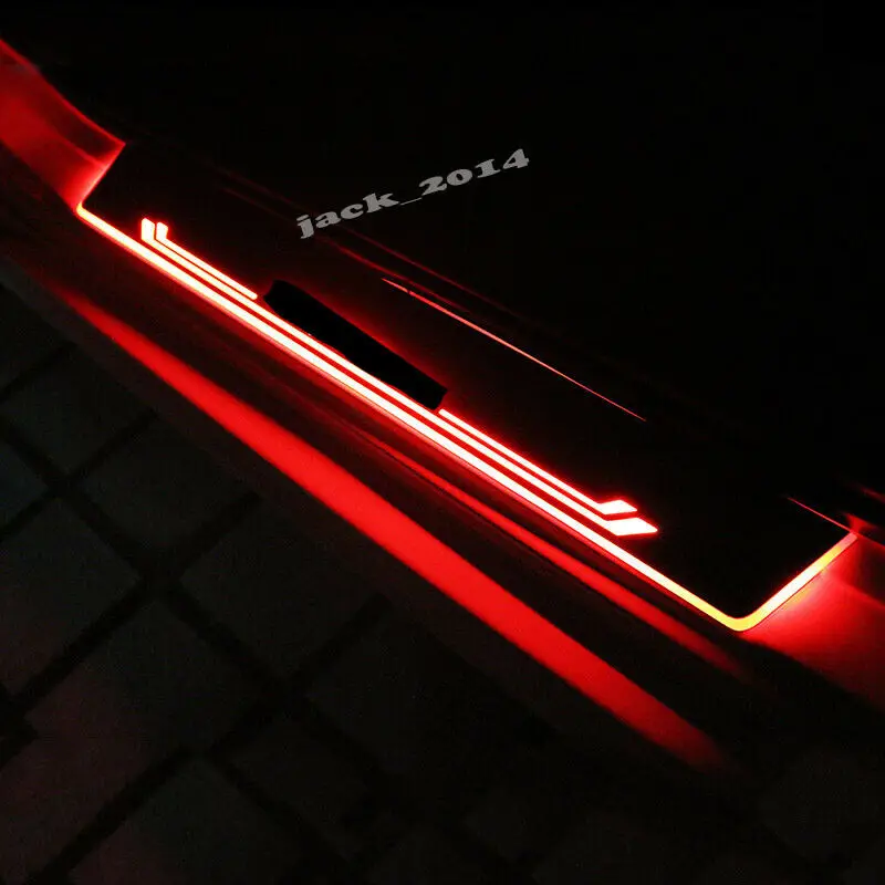 LED Door Sill Scuff Plate Guard Door Entry Pad for Honda Civic 10th