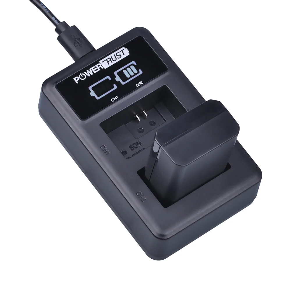 1 шт. 2000 мАч NP-FW50 NPFW50 np fw50 батарея + LED USB двойное зарядное устройство для Sony Alpha a6500