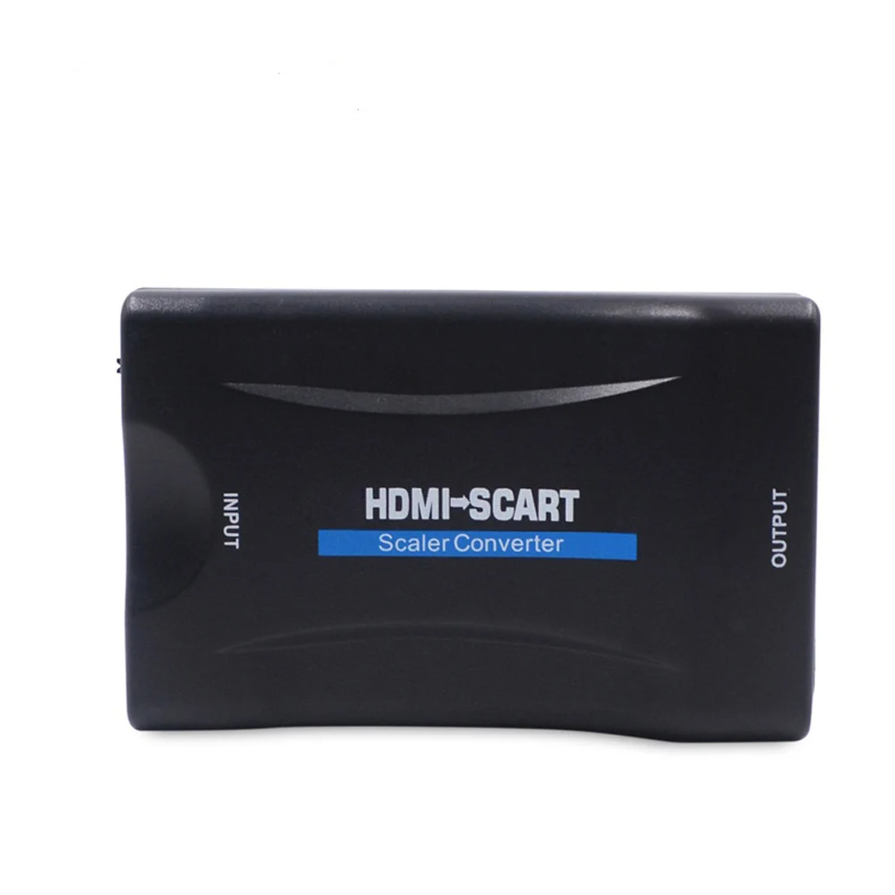 

Hot Sale 1080P HDMI to SCART Video Audio Upscale Converter AV Signal Adapter HD Receiver TV DVD