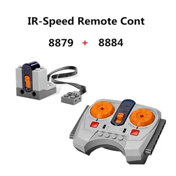 

Diy Building Blocks IR Speed Remote Cont Power Machinery Wireless Receiver Technic Educational Motor Toys for Children