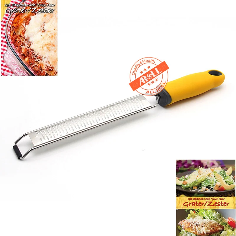 Lemon Cheese Grater Sharp Blade Zester with Safety Cover for Ginger Stainless Steel Kitchen Tools |