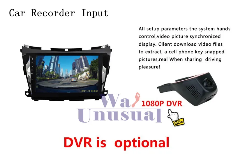 Discount WANUSUAL 10.2 Inch Quad Core 16G Android 6.0 Car Multimedia Player for Nissan Murano 2015 with GPS BT WIFI Mirror Link 1024*600 20