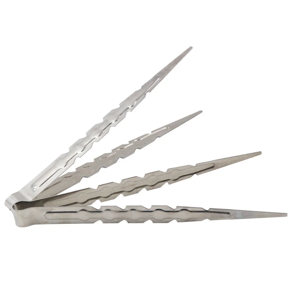

22cm Stainless steel Shisha Hookah Charcoal Tongs Tweezers Accessories Gadget Without Foil Punch Nail Charcoal Clips Tongs