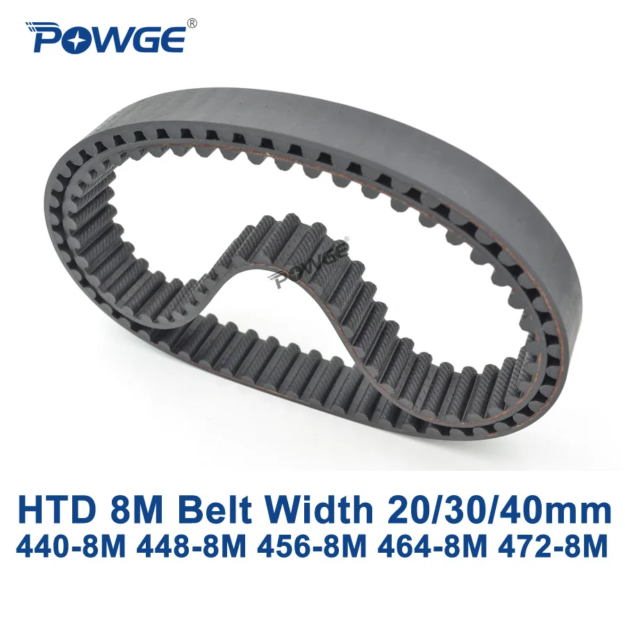 Cinghia Sincrona 8M – Larghezza 15 Mm – Passo 8 Mm – Denti 54/55/56/57 – Perimetro 432/440/448/456 Mm – Gomma Neoprene Con Fibra Di Vetro