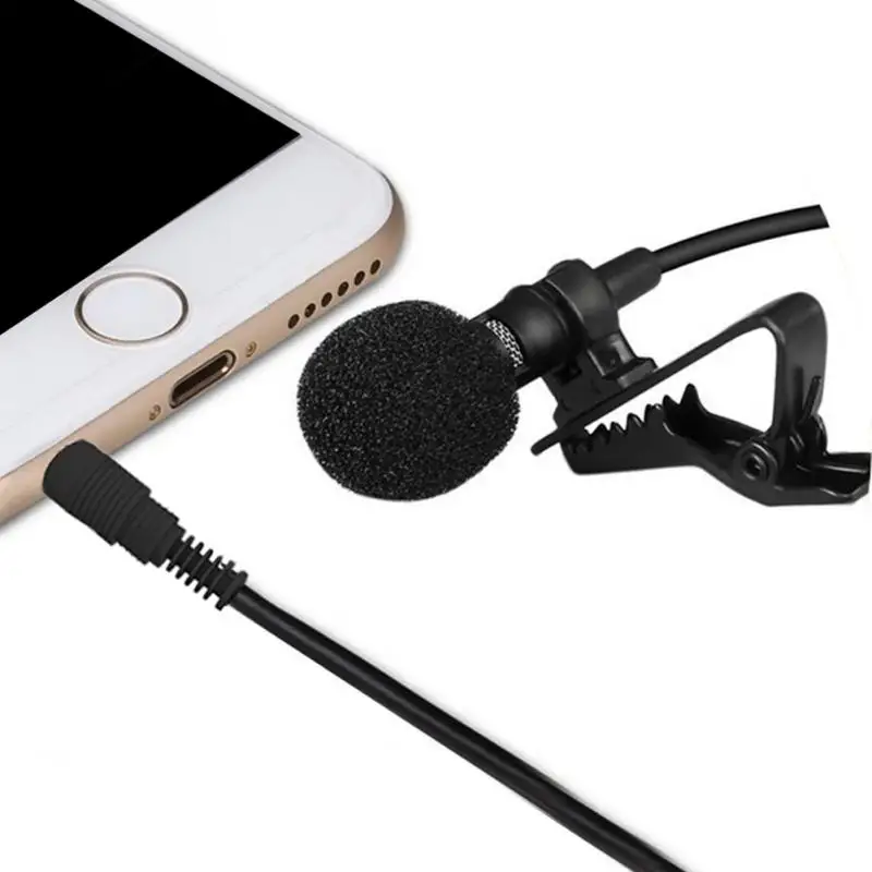 Профессиональный студийный микрофон с отворотом, всенаправленный конденсаторный микрофон с отворотом для мобильных телефонов