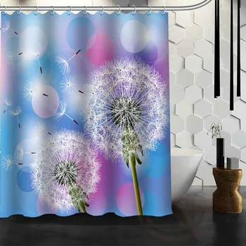 

Best Nice Custom Dandelion Shower Curtain Bath Curtain Waterproof Fabric For Bathroom MORE SIZE WJY#86