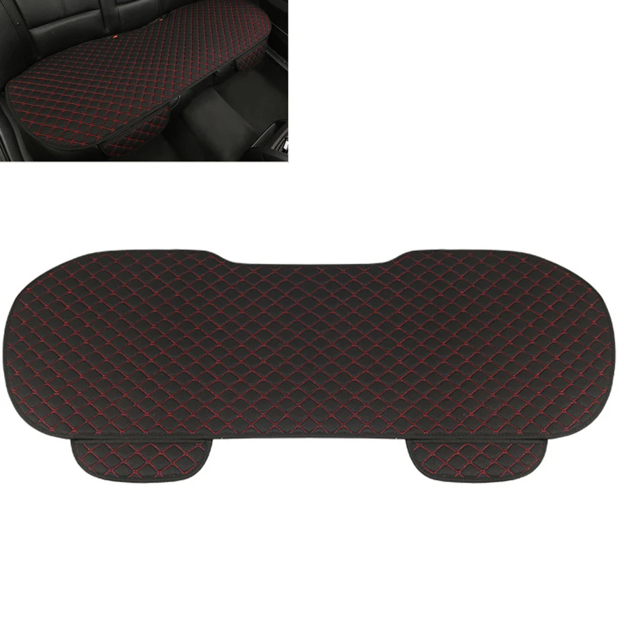 

1 PC Linen Rear Seat Cover Cushion Black and Red Vehicles Interior Accessories Four Season Universal