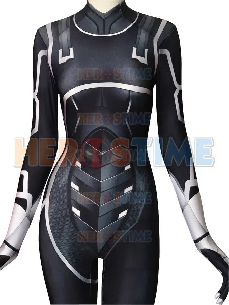 Костюм спайдермена Zentai черный костюм с 3d принтом героями мультфильма Heist Black Cat