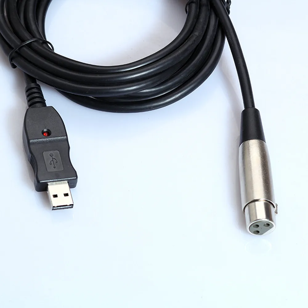 Переходник для кабеля высококачественный Быстрый USB кабель AGPtek папа XLR мама