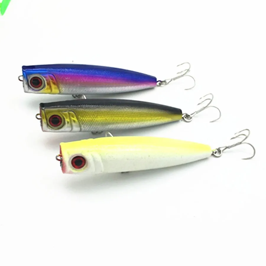 3PCS*120mm/38g Topwater Floating Popper Fishing Lure Big Game Saltwater
