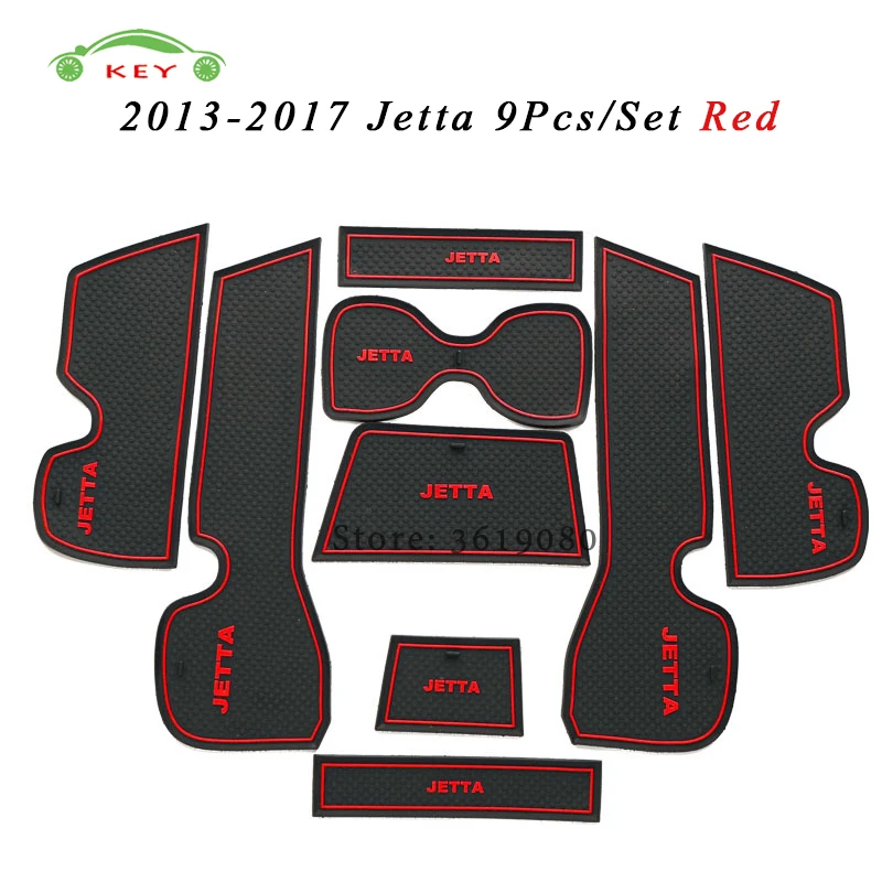 Коврик со слотом для автомобильных ворот Volkswagen VW Jetta 2013 2017 Противоскользящий