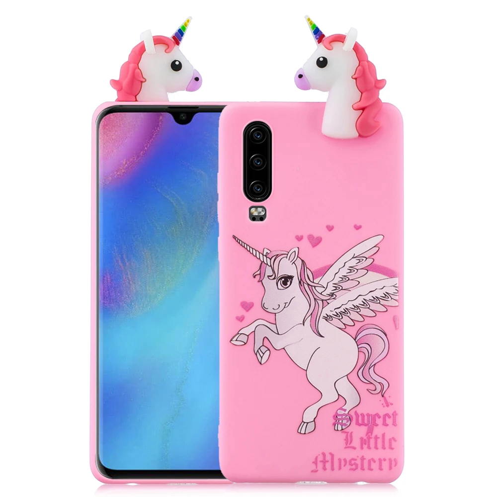 Чехол для HUAWEI Mate10 Pro 20 Lite милый мультяшный 3D чехол P Smart 2019 P10 P20 P30 Nova4e P8 P9 2017 Y5 Prime с