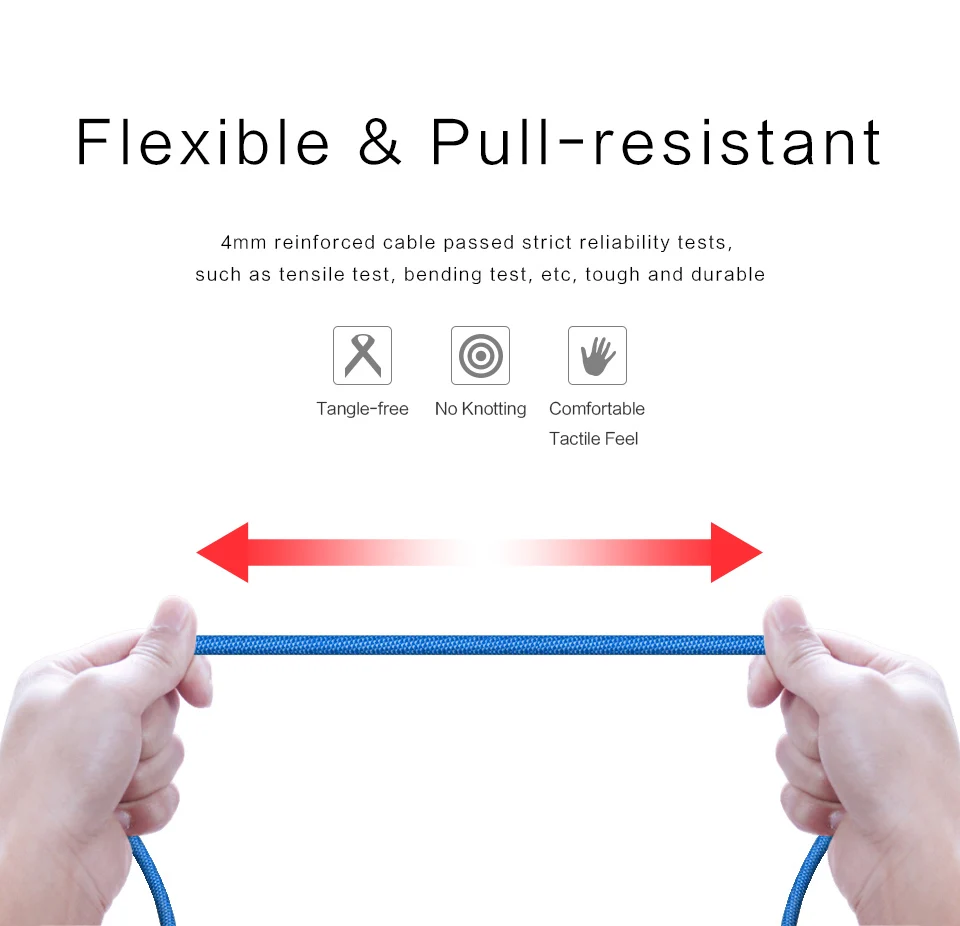 LINGCHEN Cable Micro Usb para Xiaomi Redmi Note 5 2.1A rápido Cable de carga de Nylon Cable Micro Usb Cables de teléfono móvil para Android Huawei