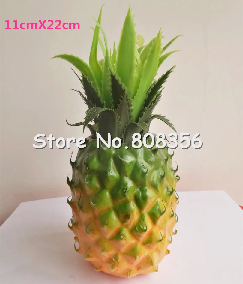 6 шт. искусственные ананас фрукты имитация овощей отягчающие ананасы для украшения дома - Цвет: 11cmX22cm