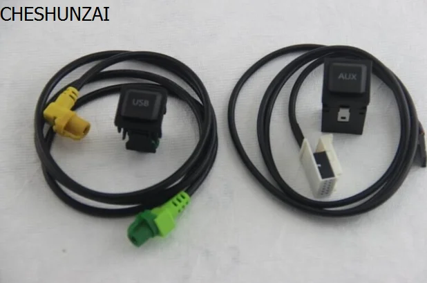 

Free Shipping RCD510+310/315 AUX USB Switch with Wire Cable For Golf MK6 5KD 035 726 A and L5KD 035 724 A