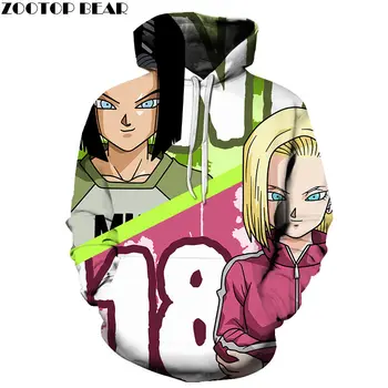 

Dragon Ball Two Girls Hoody Mens Pullover Sweatshirt Pullover Casual Hoodie Streatwear Coat Autumn 2019 New DropShip ZOOTOP BEAR