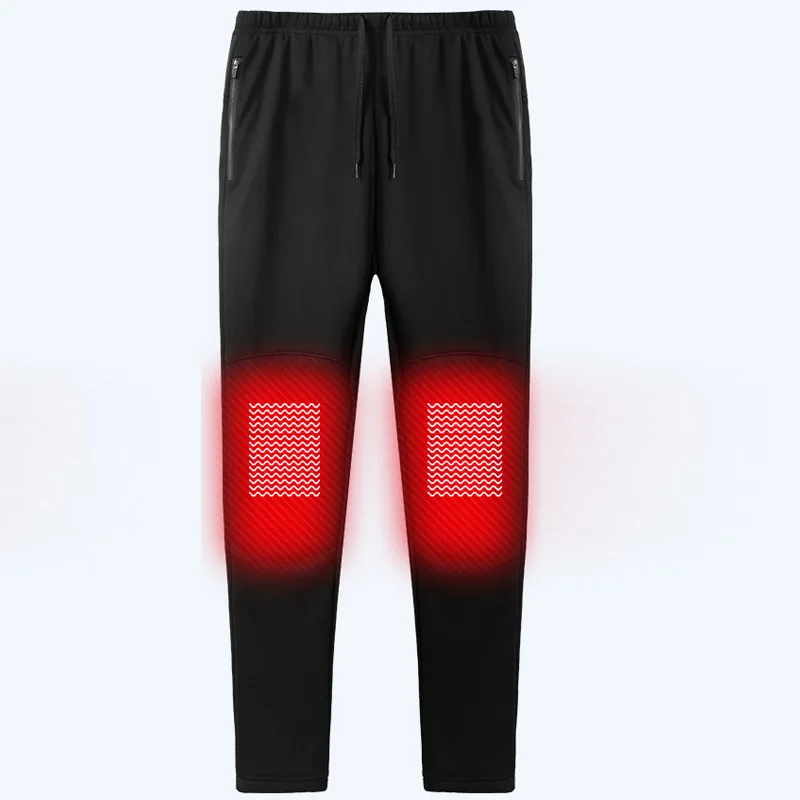 

USB Intelligent Heating Pants Men Women Winter Warm Thermal Pants Security Constant temperature Plus Velvet Heating trousers