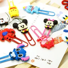 1 шт. милые мультгерои канцелярская Скрепка Закладка поощрительный подарок канцелярский школьный офисный поставить закладки-скрепки