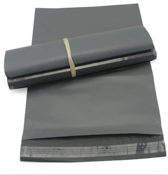 

100pcslot 17x26+4cm / 6.69x10.23+1.57'' Gray Black Express Bag Poly Mailer Mailing Bag Envelope Self Adhesive Seal Plastic Bag