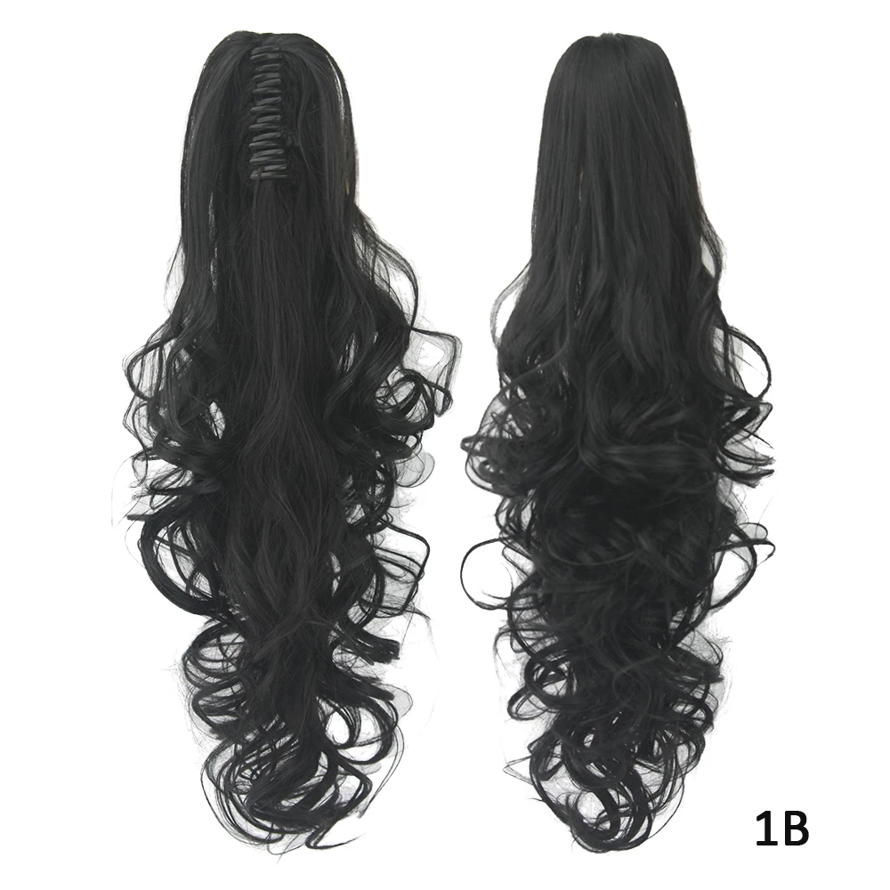 Soowee 60 см вьющиеся заколки для волос конский хвост синтетические волосы для наращивания накладные хвостики на зажиме маленький конский хвост заколки для волос для женщин